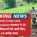 Official Crop Loss Compensation:सरकार ने 15 जिलों के किसानों को जारी किए 52.14 करोड़ रुपए